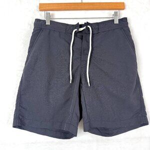 Uniqlo Elastic Waist Drawstring Brief Lined 7.5" Swim Trunk Board Shorts M Black